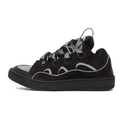Curb Trainers In Black Leather