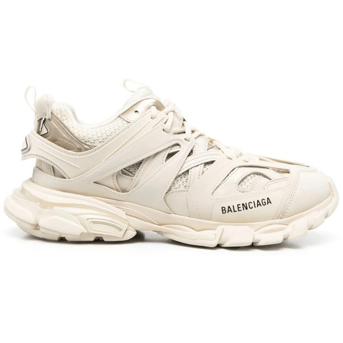 Lace-up low-top track sneakers