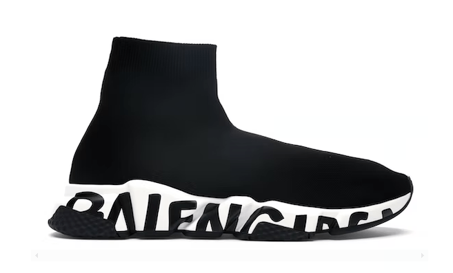 Speed Graffiti Trainers Black White
